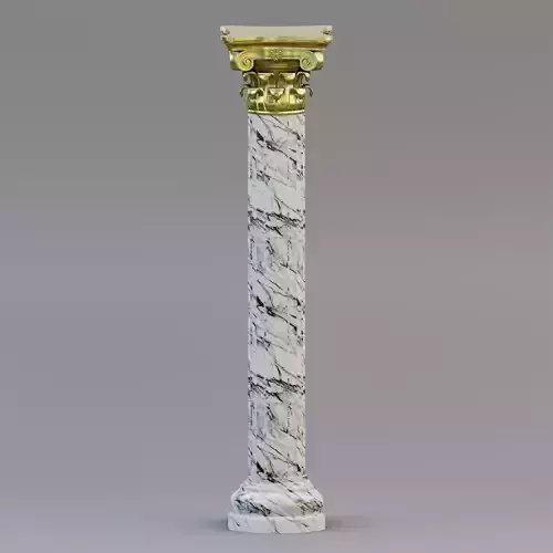 Composite column Low-poly 3D model