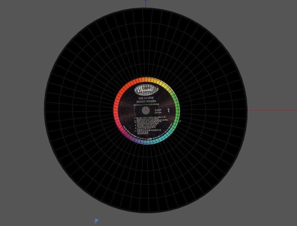 Old Disc vynil  3D model_3