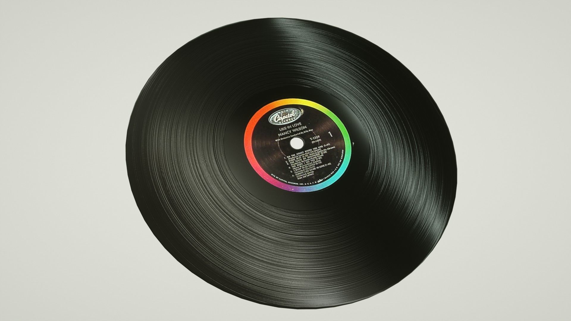 Old Disc vynil  3D model_2
