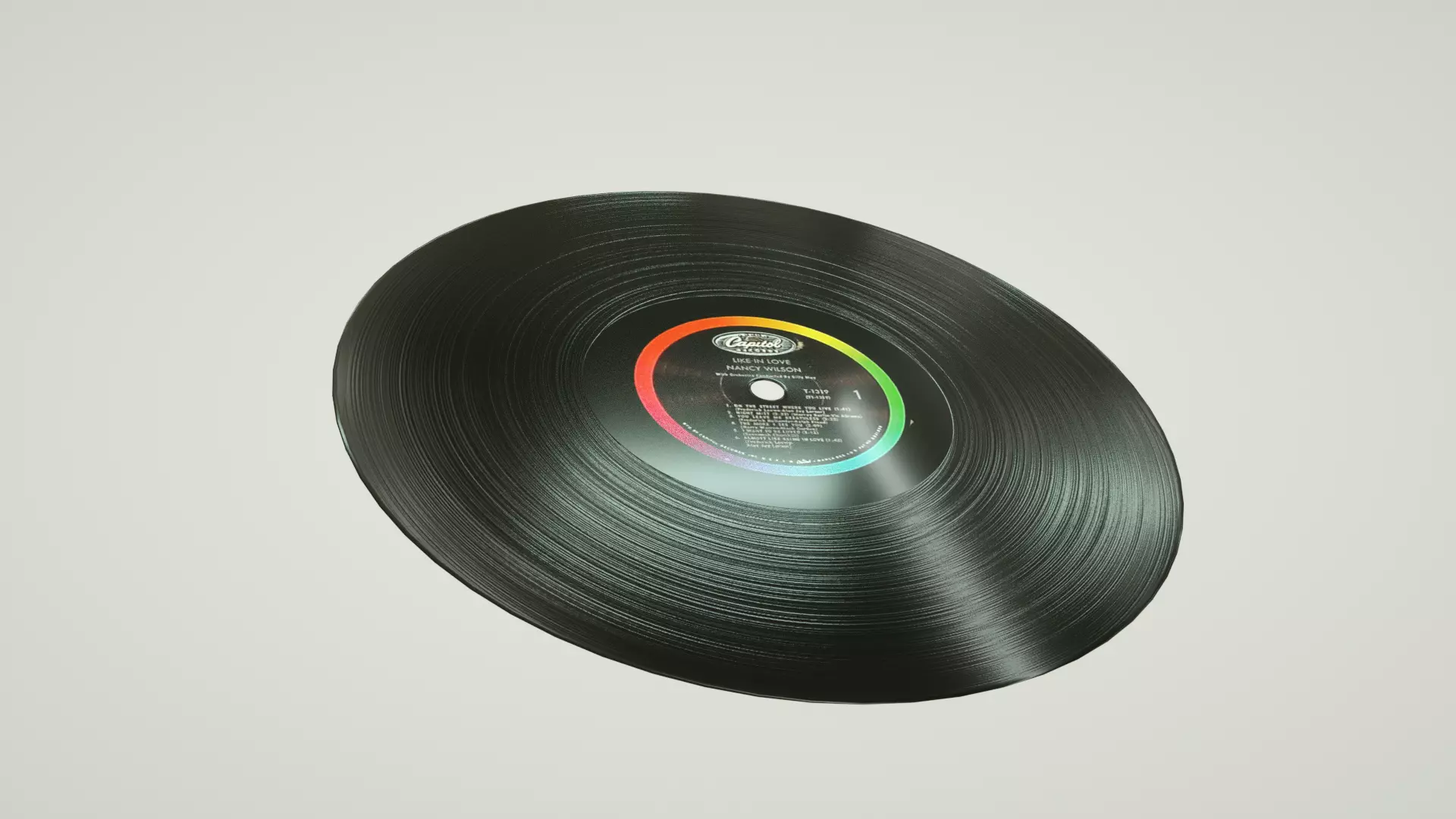 Old Disc vynil  3D model_0