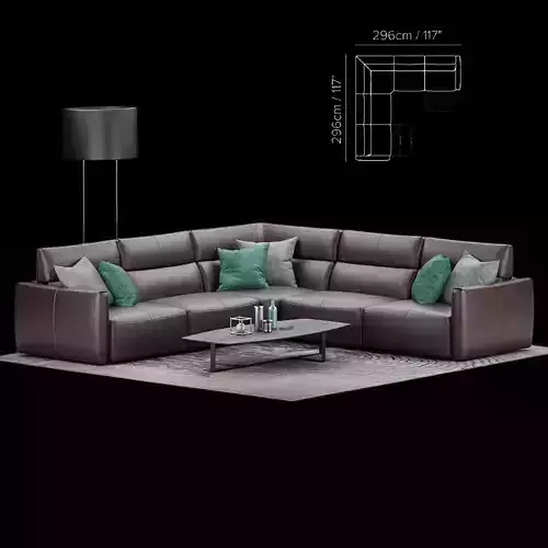 Natuzzi Galaxy sofa corner