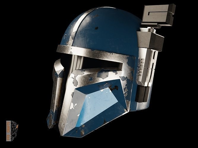 Heavy Infantry Mandalorian Helmet 3D print model