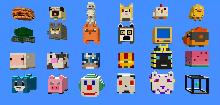 Mega Pack Voxel 3D model_0