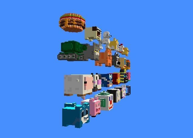 Mega Pack Voxel 3D model_3