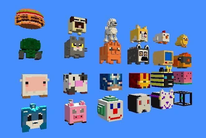 Mega Pack Voxel 3D model_2
