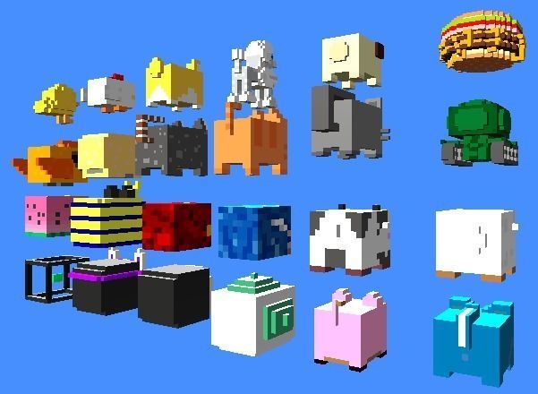 Mega Pack Voxel 3D model_4