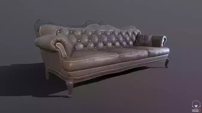 Club Room Sofa - Game Asset
