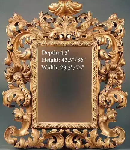 3D Frame - Wood Carving STL Model for CNC Router 3D print model