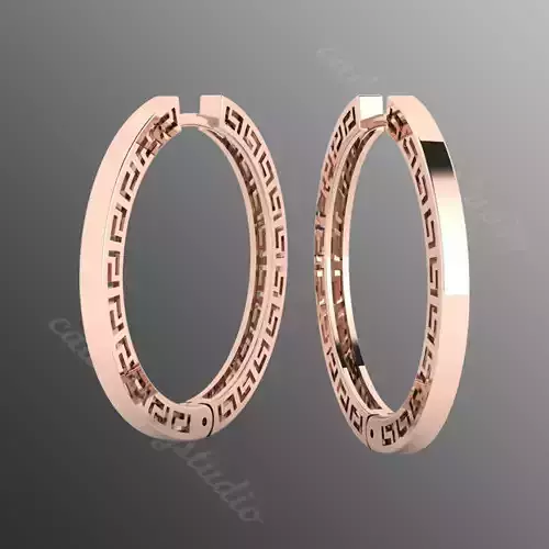 earrings od 27 3D print model