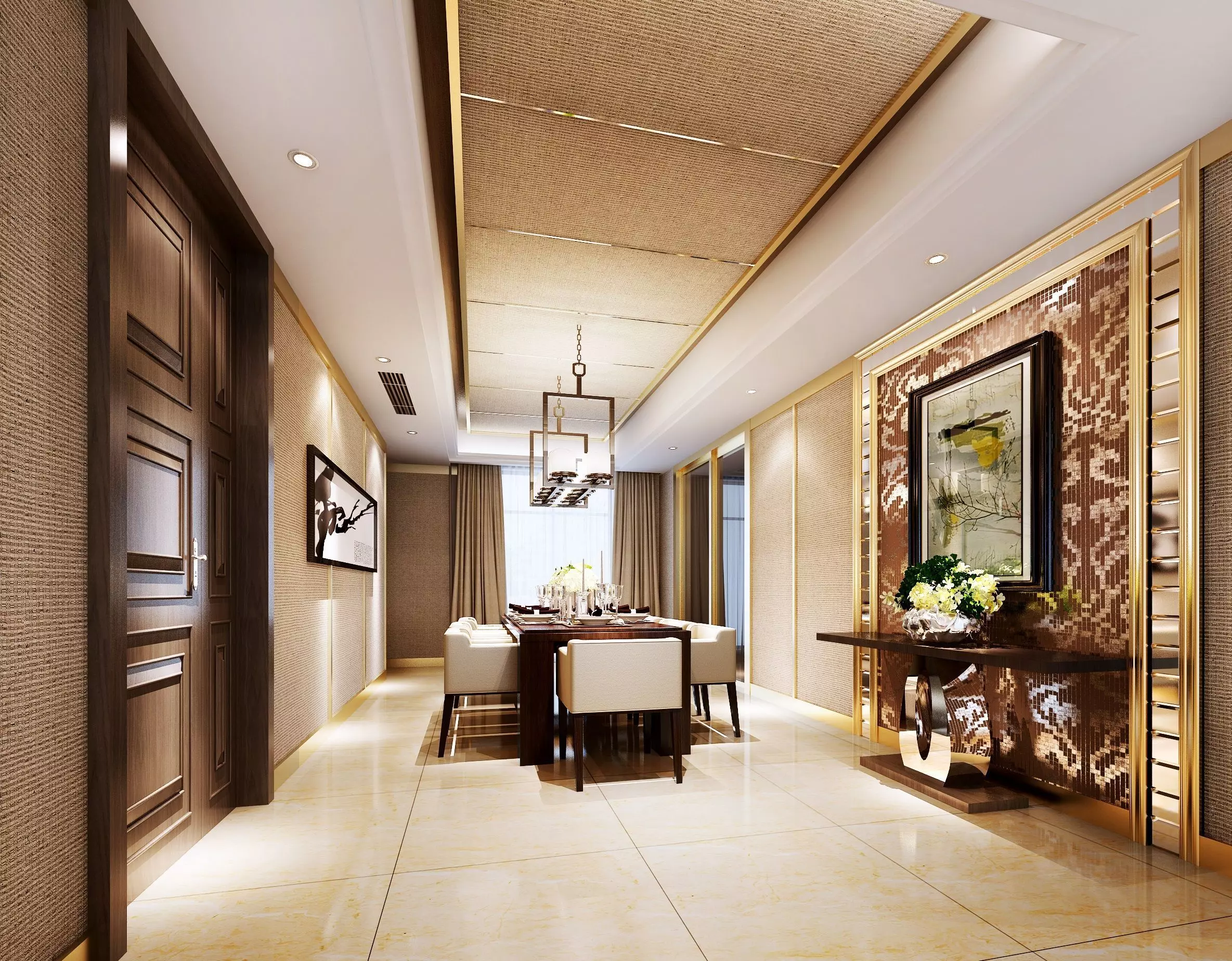 Food Room Desing 3D model_0