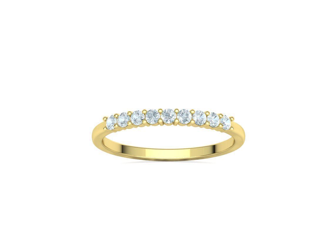 LADIES STACKABLE DIAMOND ANNIVERSARY RING 3dmodel 3D print model_20