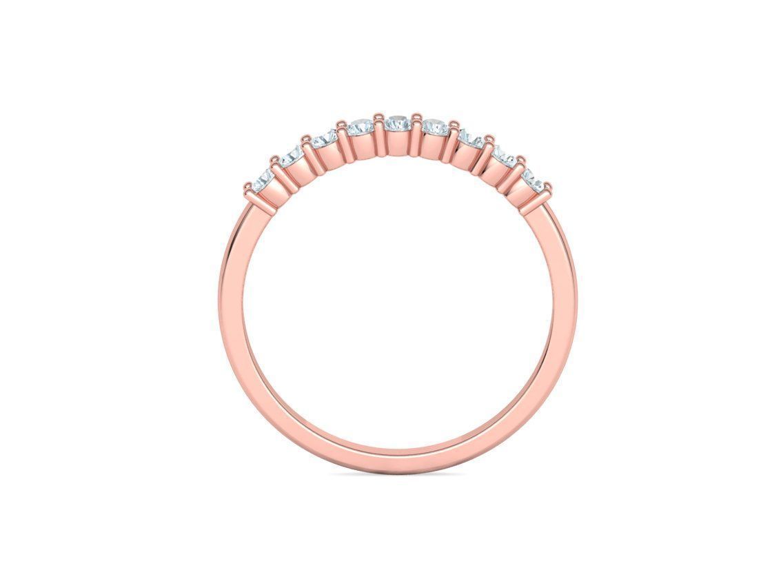 LADIES STACKABLE DIAMOND ANNIVERSARY RING 3dmodel 3D print model_22