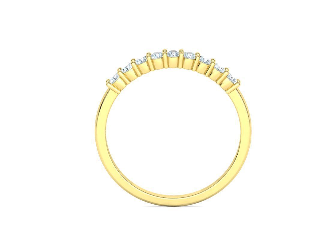 LADIES STACKABLE DIAMOND ANNIVERSARY RING 3dmodel 3D print model_23