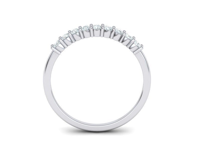 LADIES STACKABLE DIAMOND ANNIVERSARY RING 3dmodel 3D print model_8