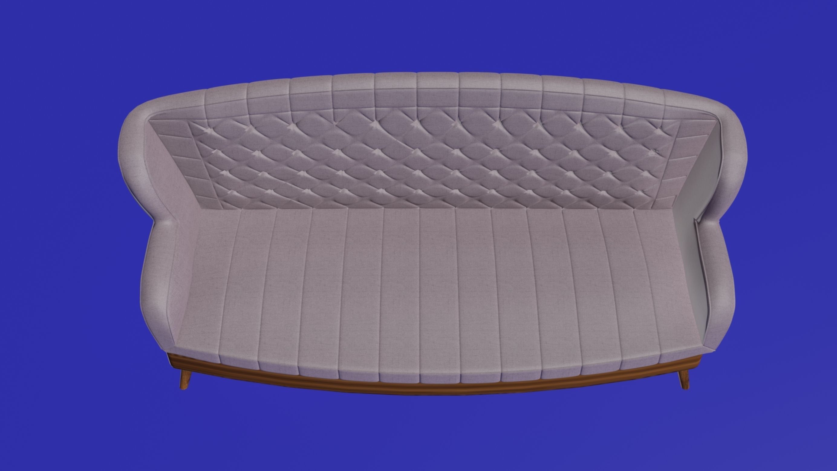 Sofa twisted chesterfield furniture 3D model 3D model_5