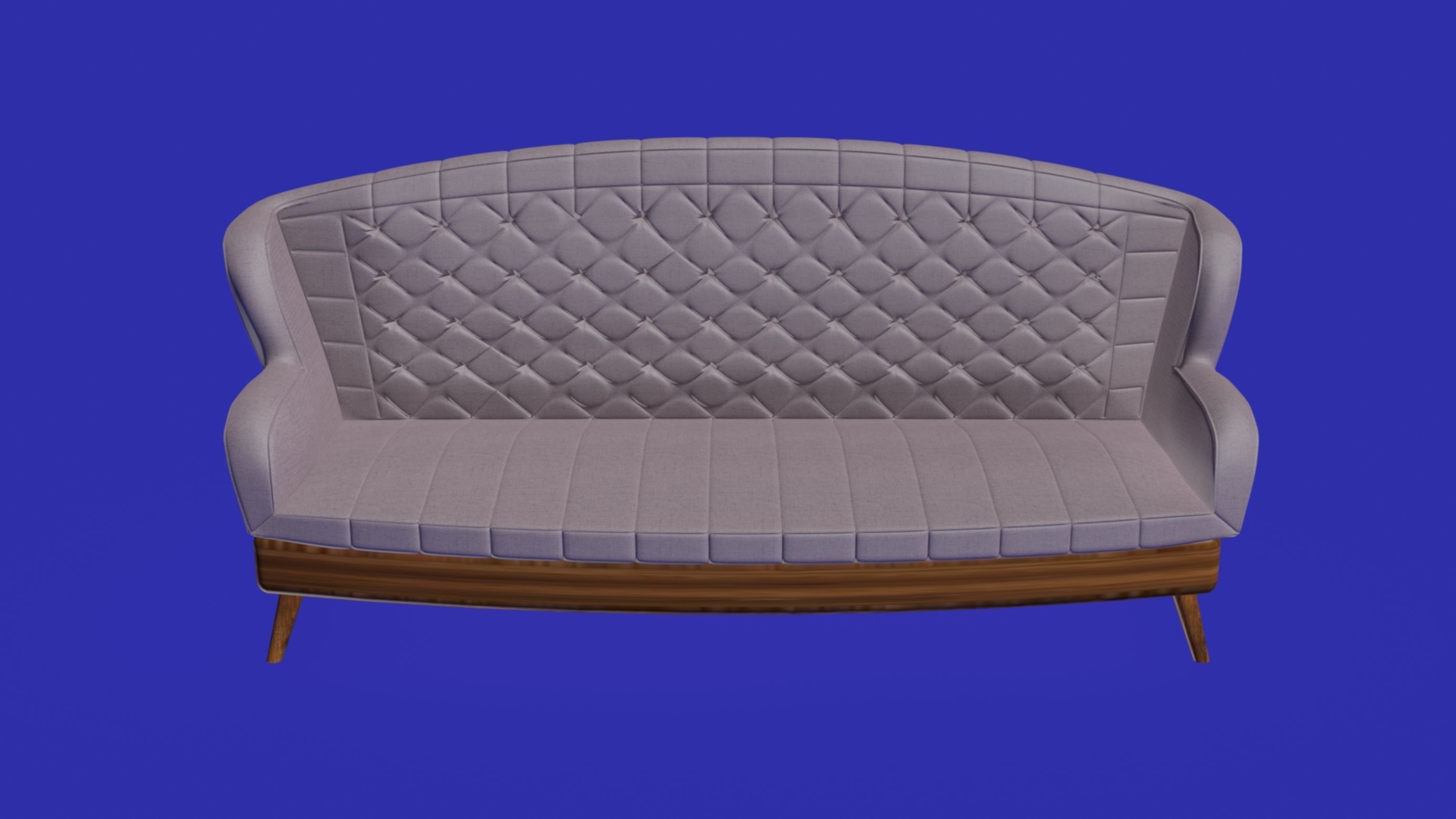 Sofa twisted chesterfield furniture 3D model 3D model_3