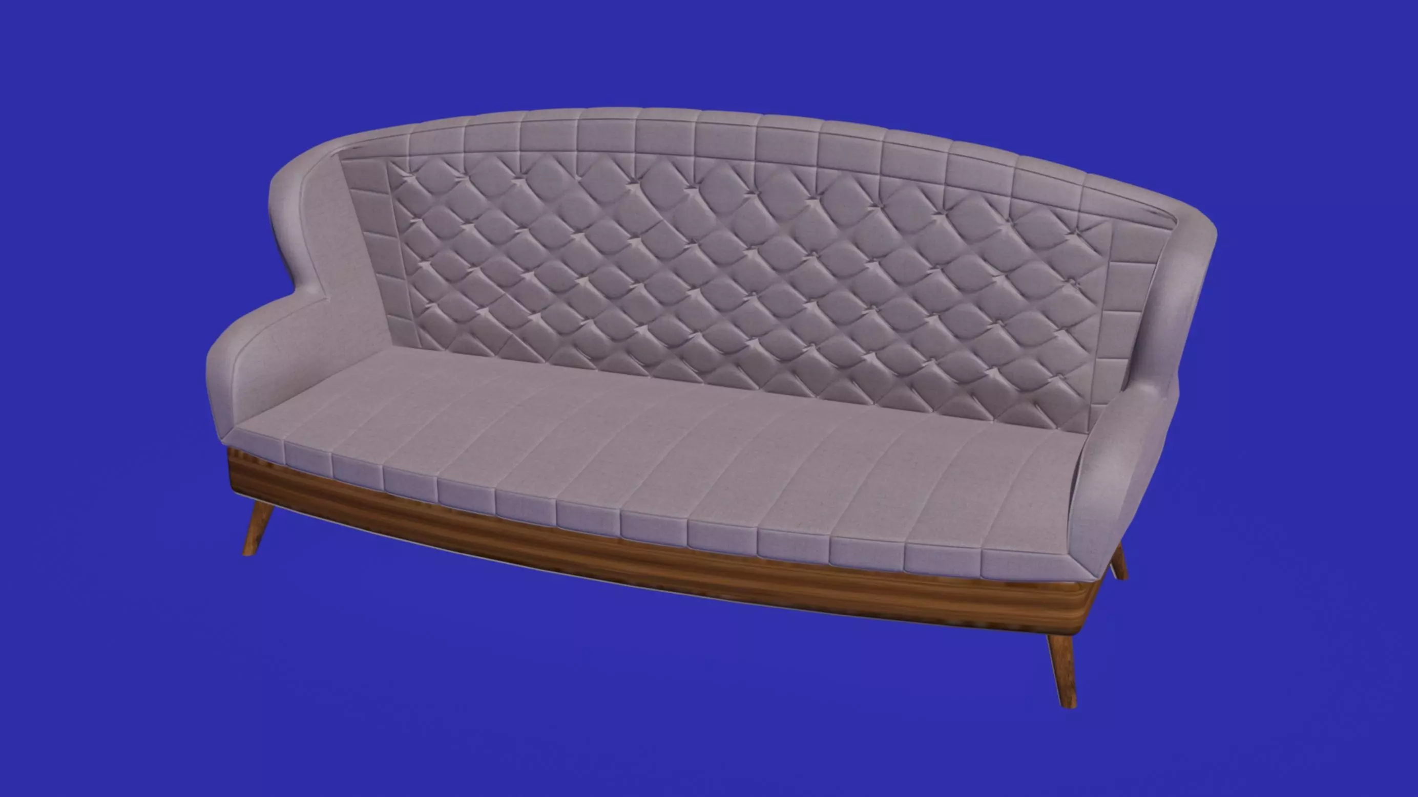 Sofa twisted chesterfield furniture 3D model 3D model_0