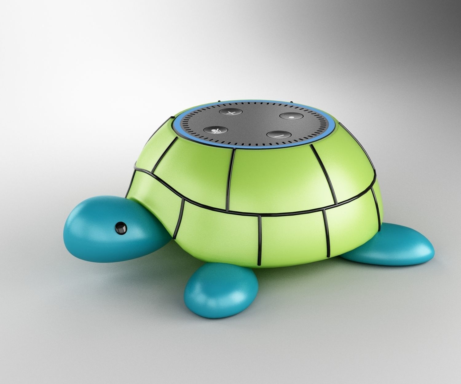amazon product animal speaker holder turtle 3D model_2