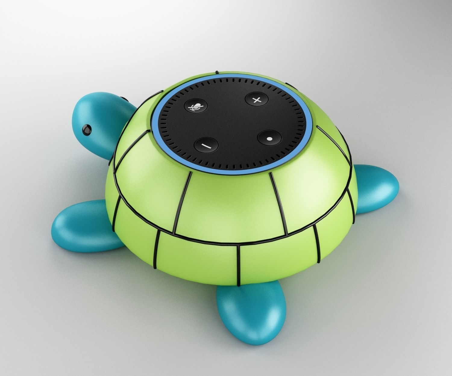 amazon product animal speaker holder turtle 3D model_1
