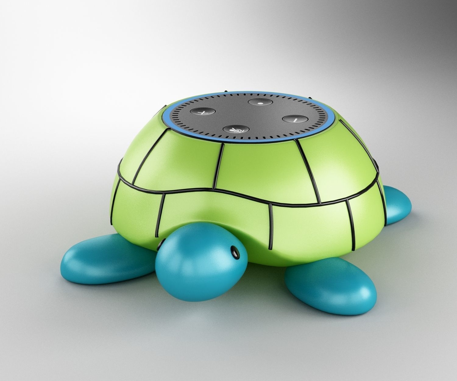 amazon product animal speaker holder turtle 3D model_3