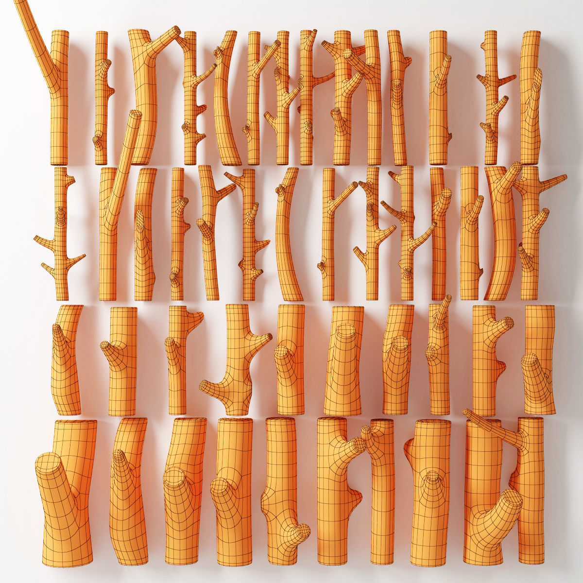 Panel firewood 3D model_9