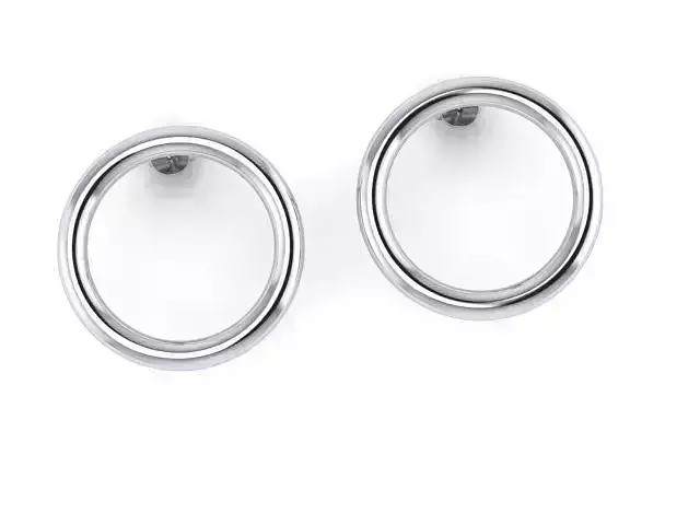 Circle earrings studs 