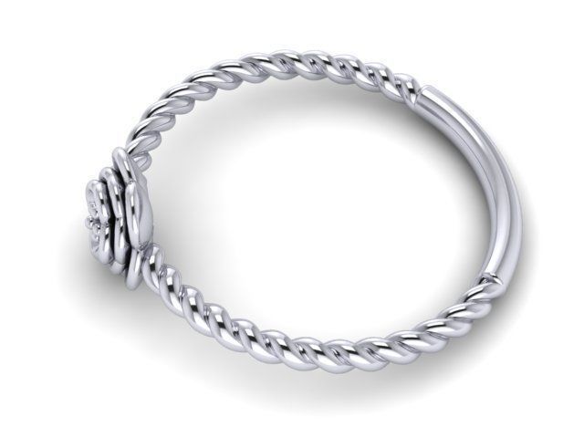 Braided ring 3D print model_4