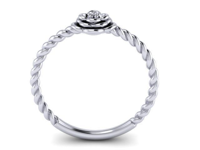 Braided ring 3D print model_1