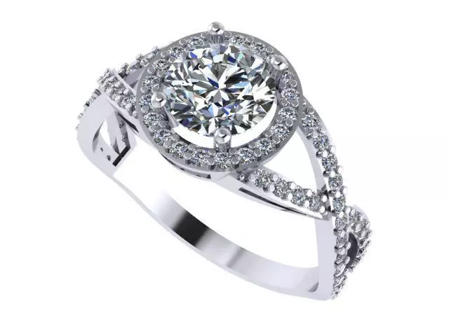 Diamond ring 3D print model