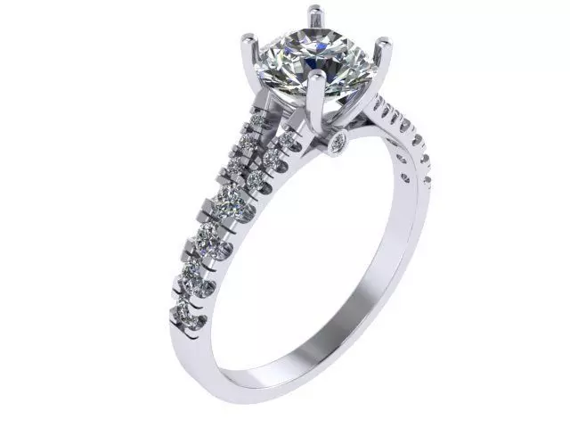 Diamond ring classic 3D print model