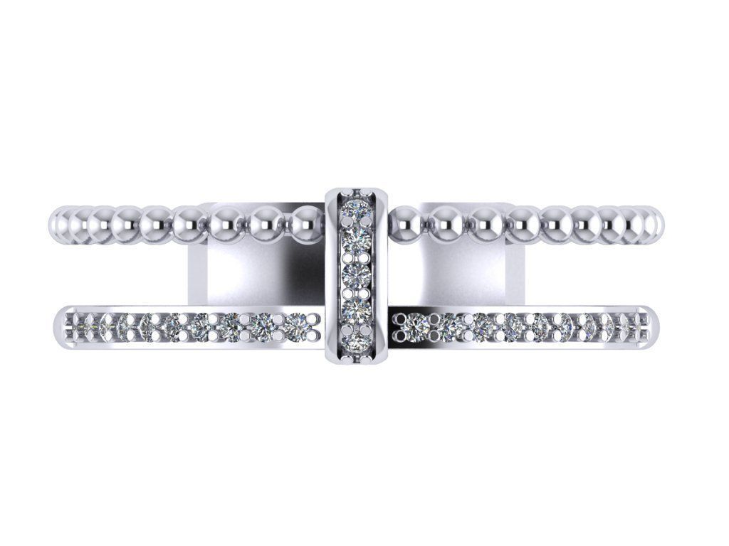 Diamond ring  3D print model_1