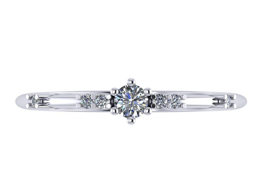 Diamond ring  3D print model_1