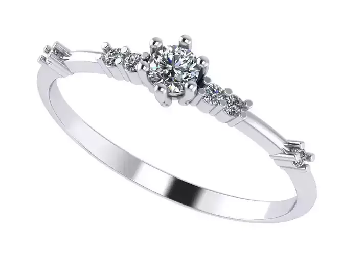 Diamond ring  3D print model