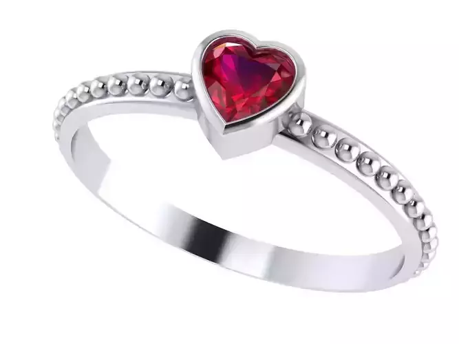 Diamond heart ring 