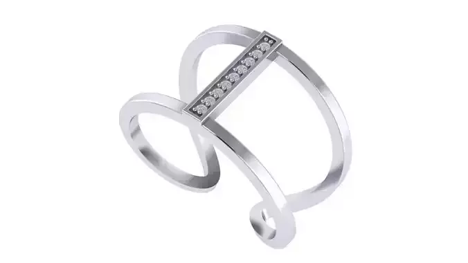 Diamond convoluted ring