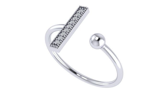 Diamond ring  3D print model