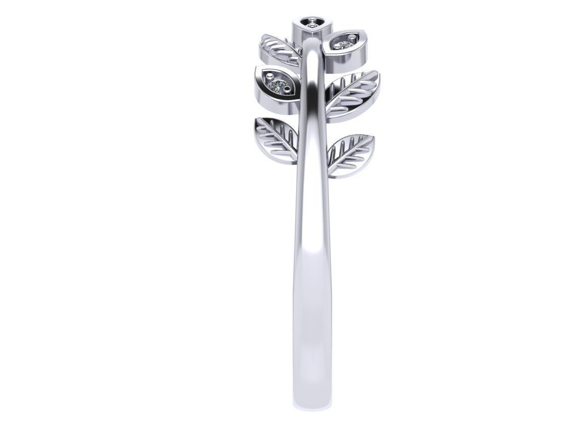 Dimensionless twig ring  3D print model_3