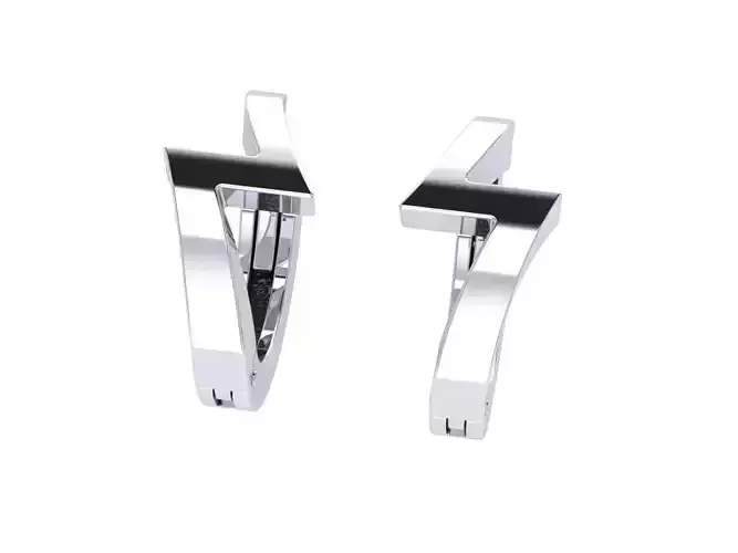 Hinged earrings  3D print model
