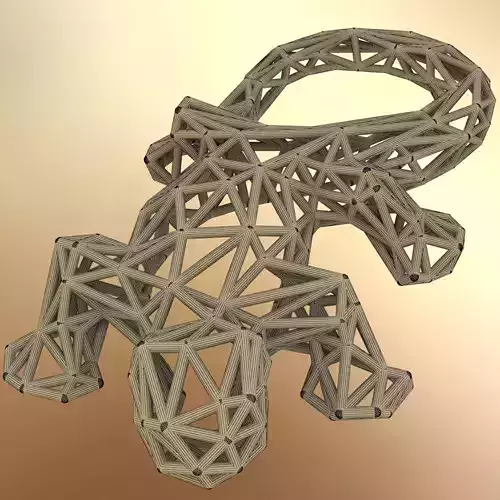 Lizard frog 3D print model