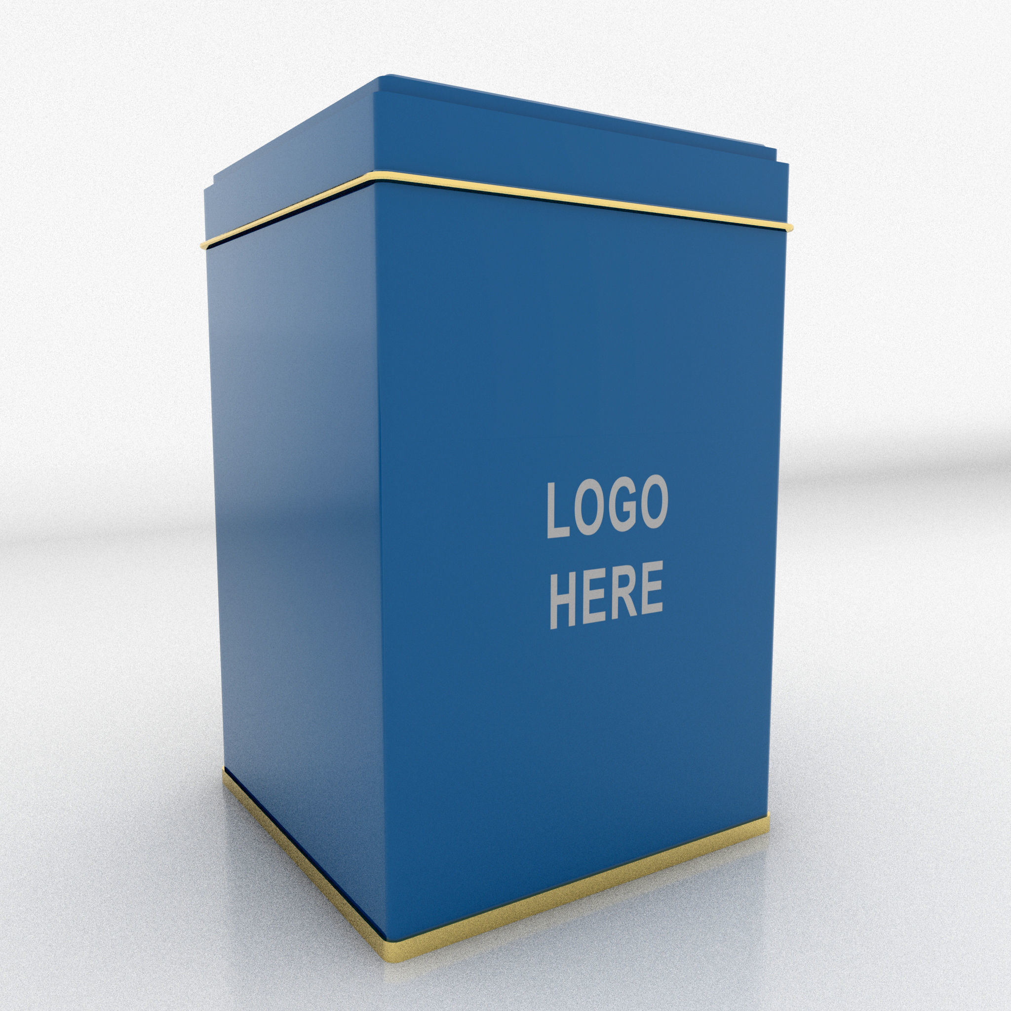 Container Tin Square 3D Assets 3D model_6