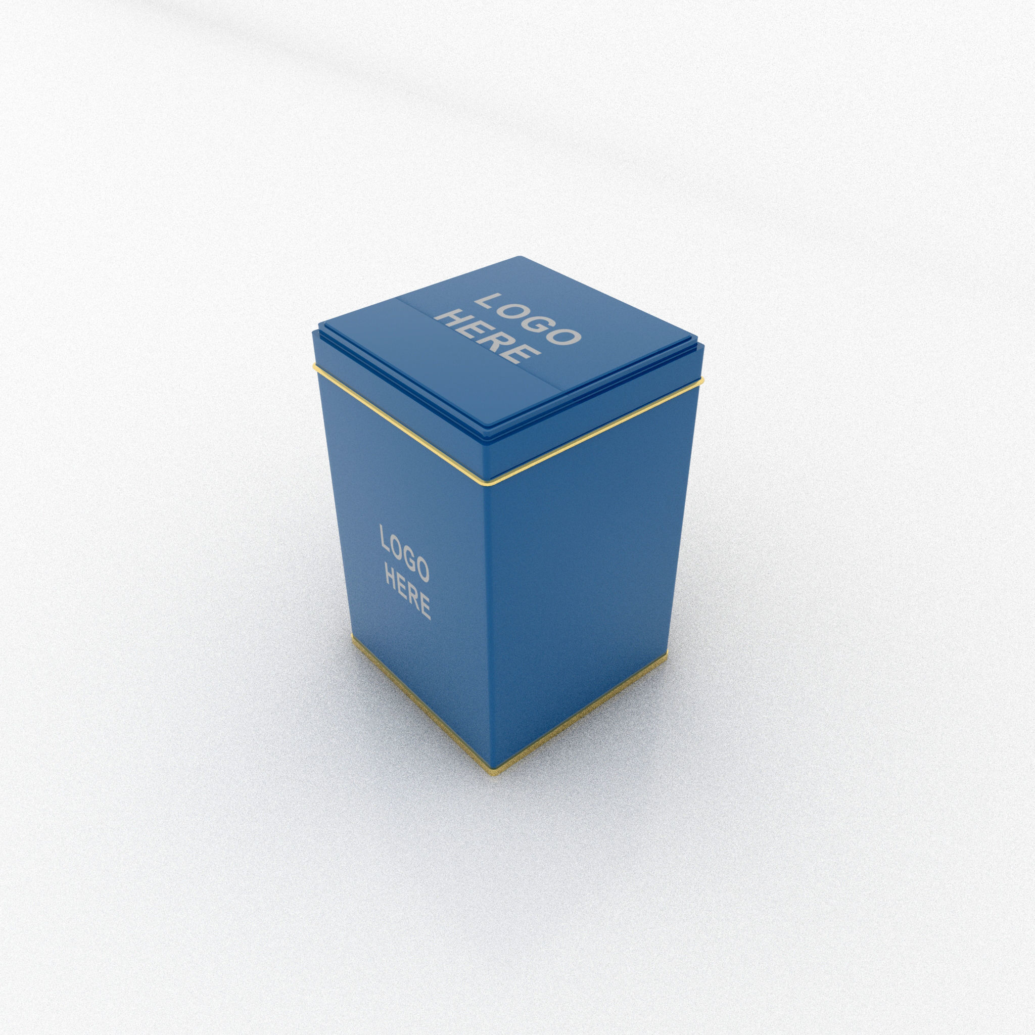 Container Tin Square 3D Assets 3D model_5