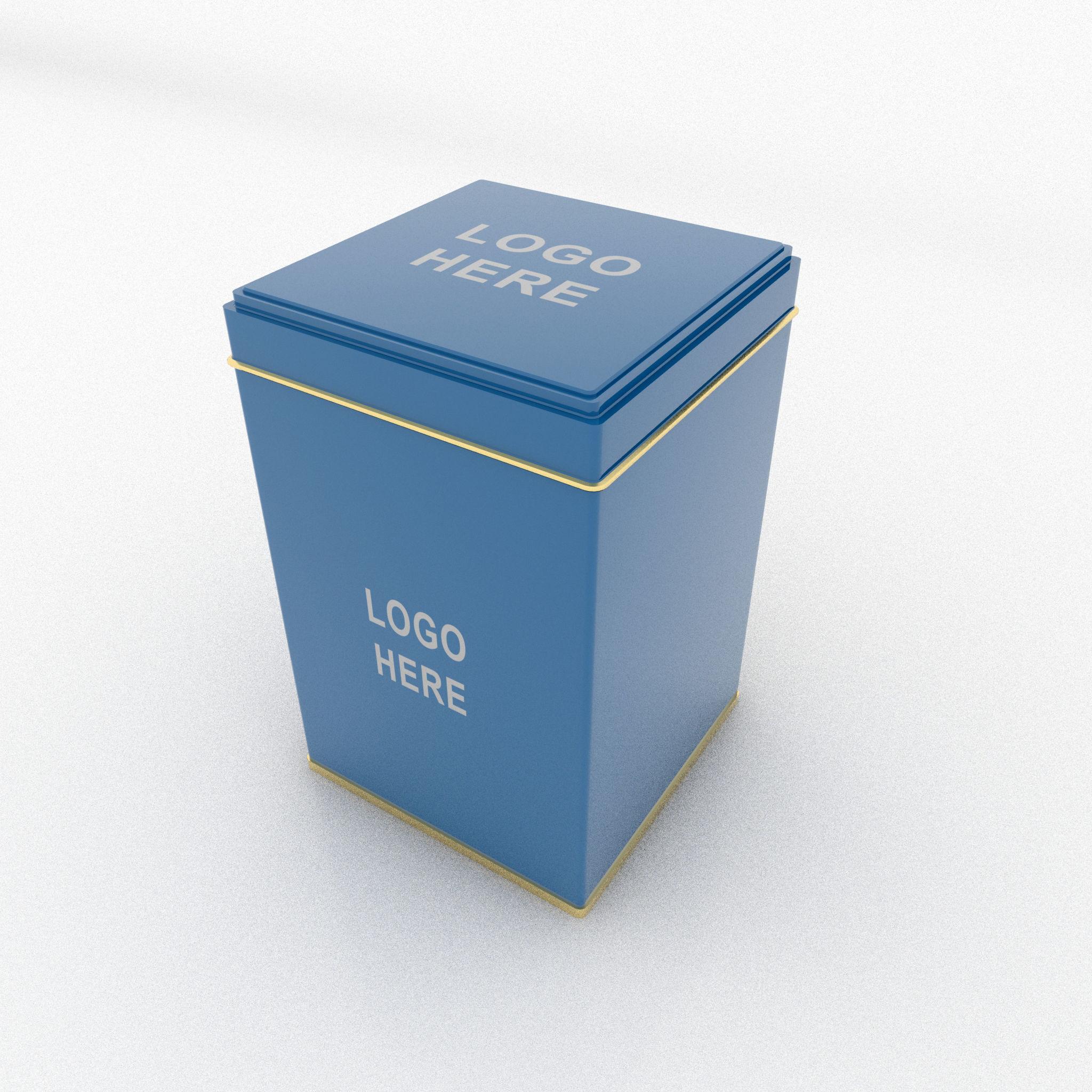 Container Tin Square 3D Assets 3D model_3