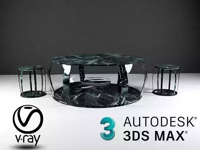 Modern Table with glass