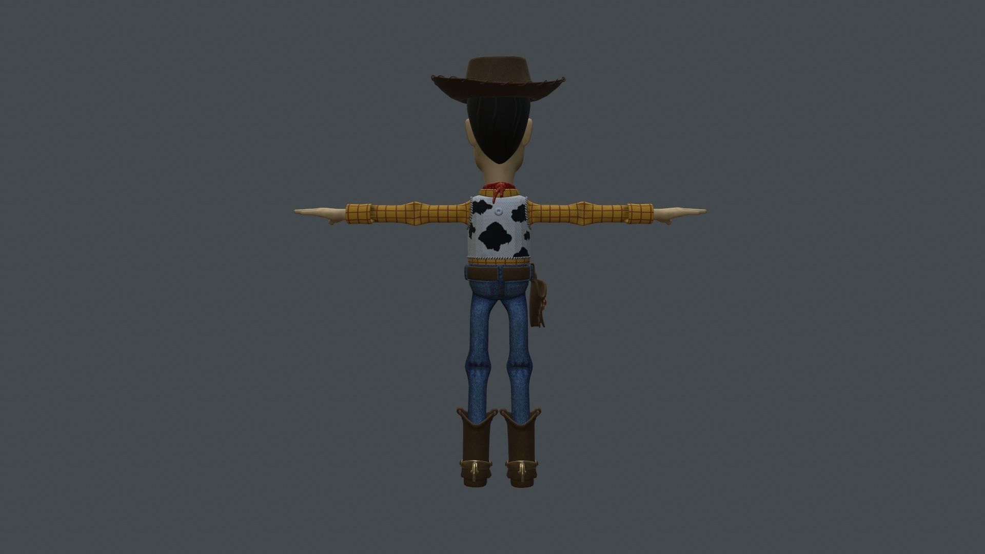 WUDY-002 Rigged Woody Low-poly 3D model_3
