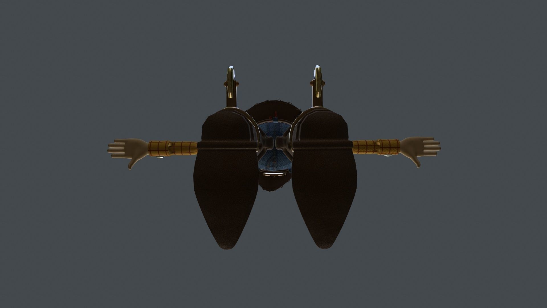 WUDY-002 Rigged Woody Low-poly 3D model_5