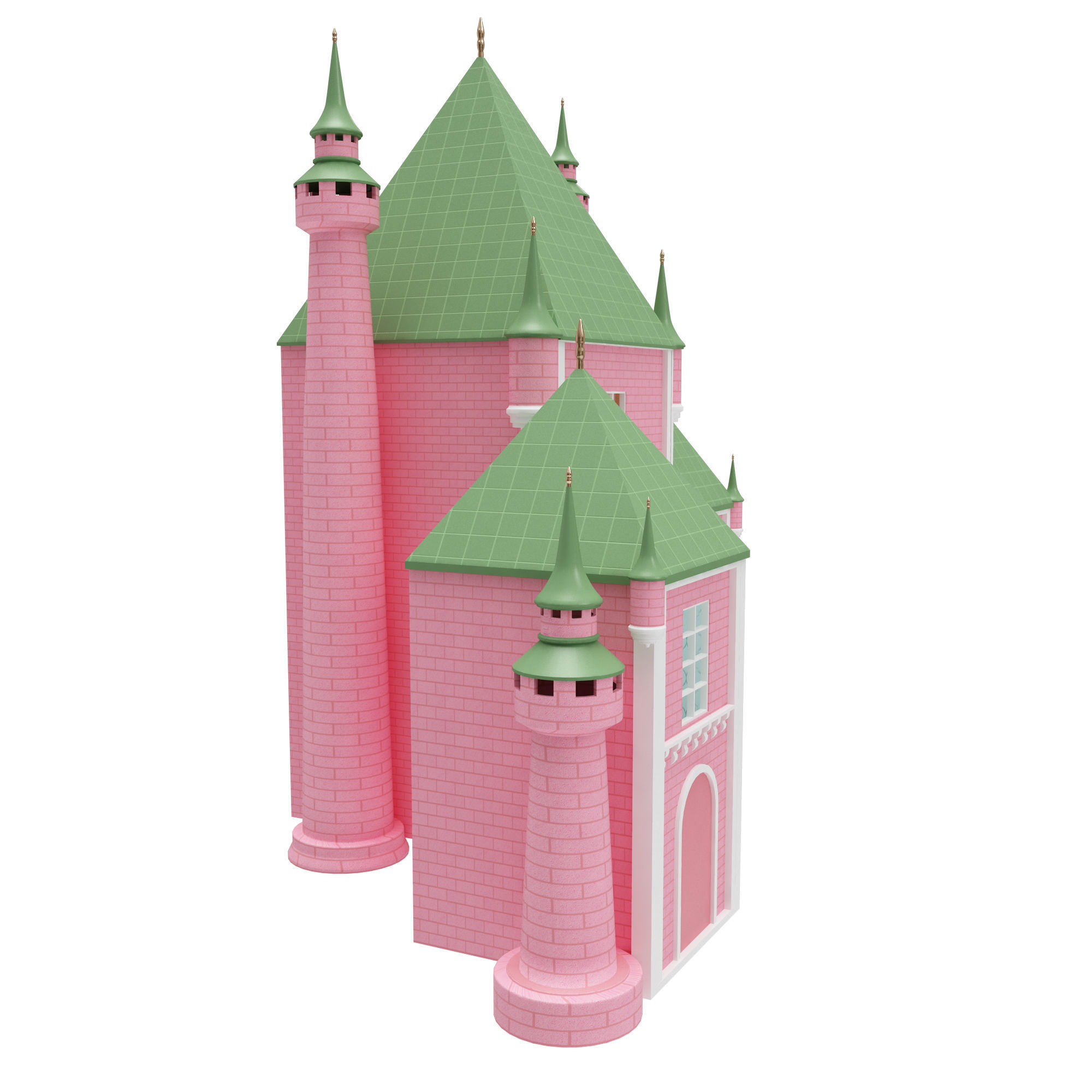 Castle Dollhouse 3D model_13