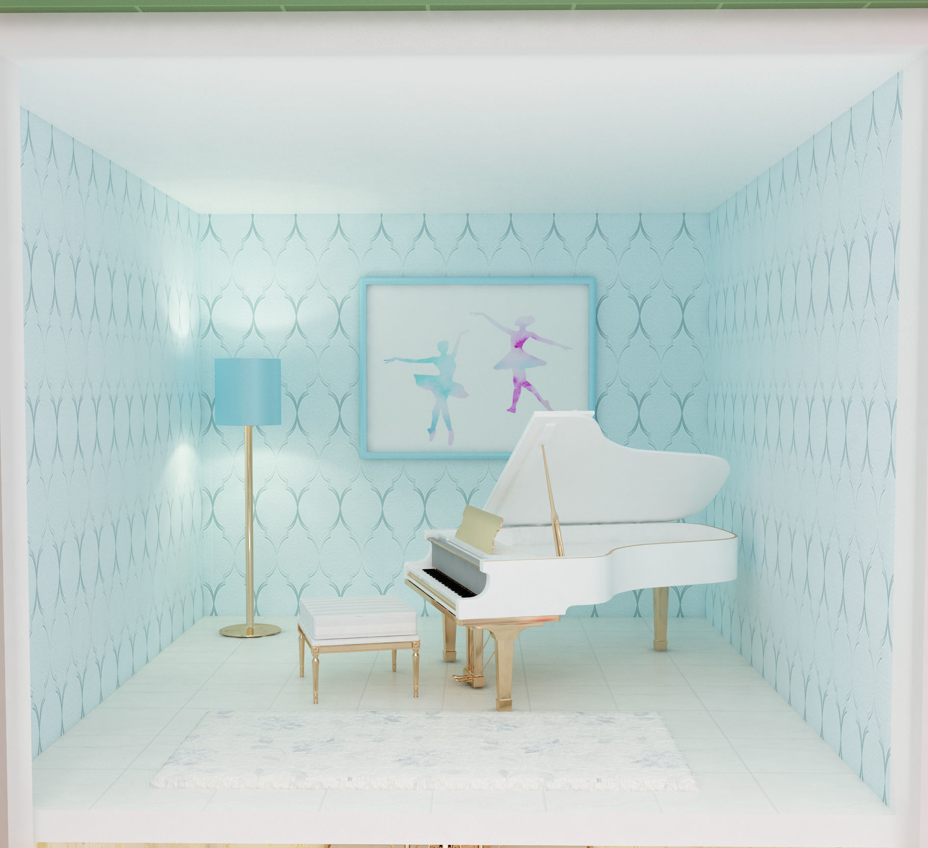 Castle Dollhouse 3D model_8