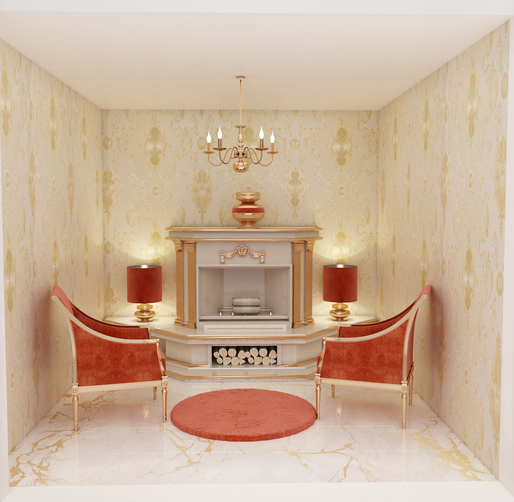 Castle Dollhouse 3D model_7