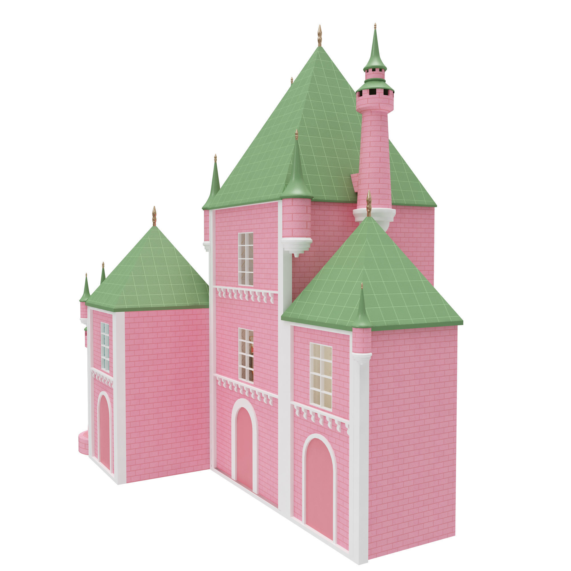 Castle Dollhouse 3D model_15