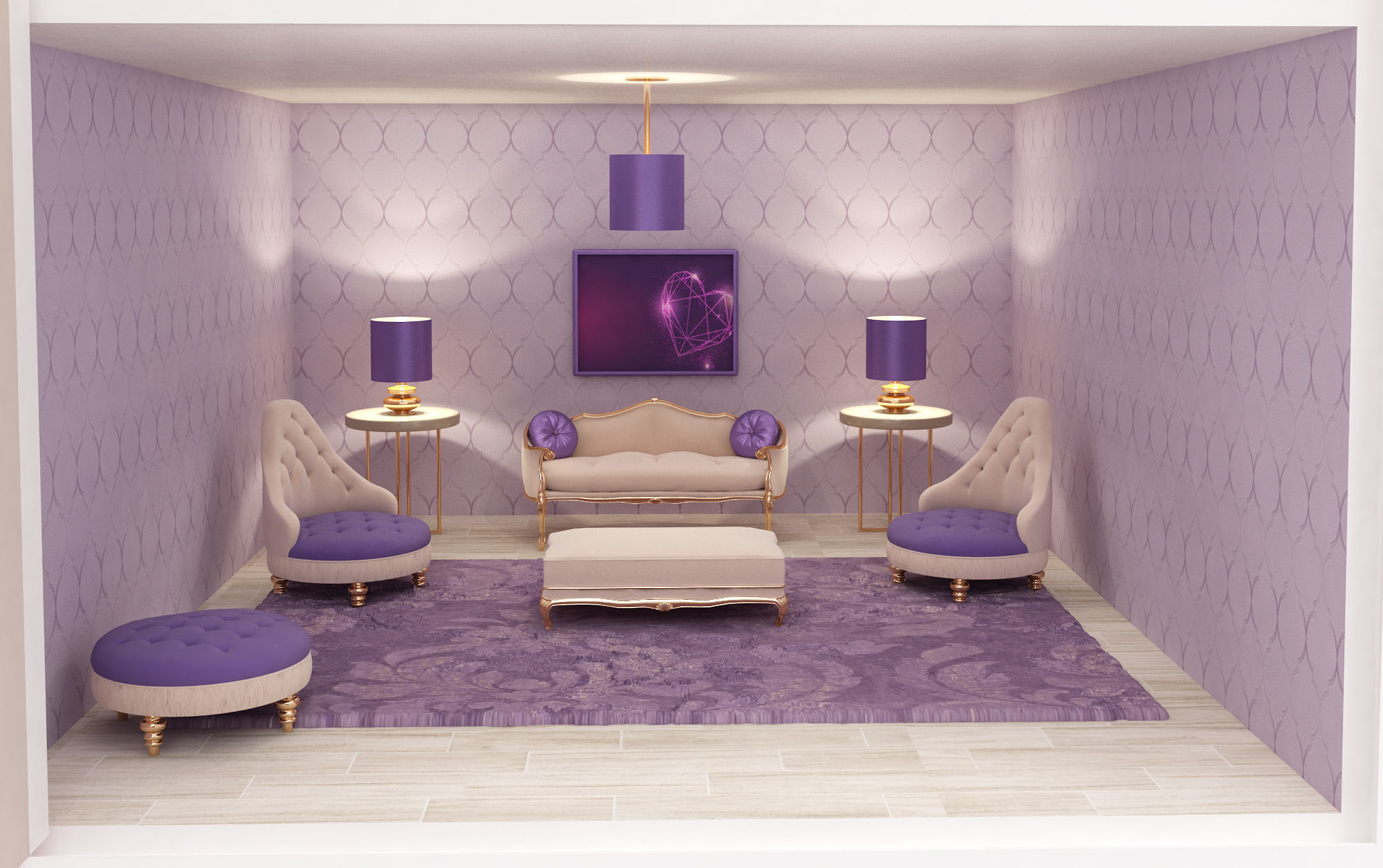 Castle Dollhouse 3D model_6